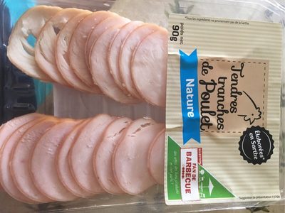 Tendres tranches de poulet nature