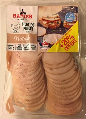 Filet de poulet fumé Nature