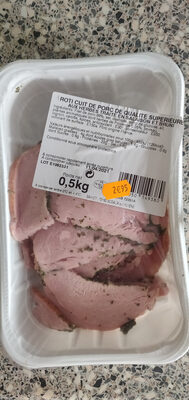 rôti cuit de porc de qualité supérieur aux herbes traité en salaison et bruni