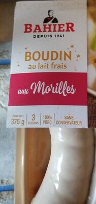 Boudin au lait frais aux morilles