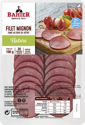 Filet Mignon Nature fumé au bois de hêtre