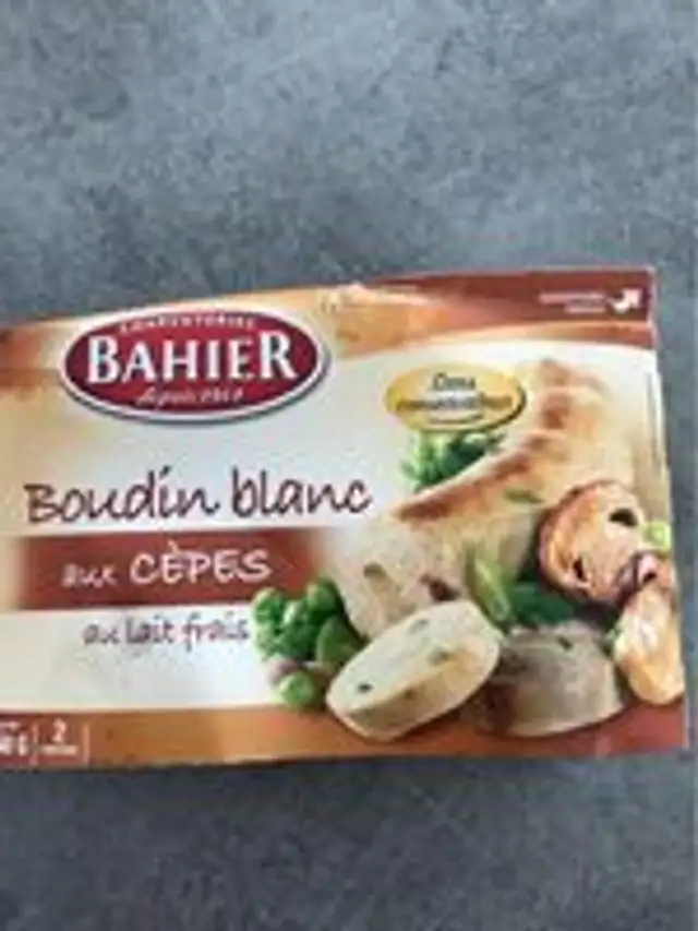 Boudin blanc aux cepes pasteurisé