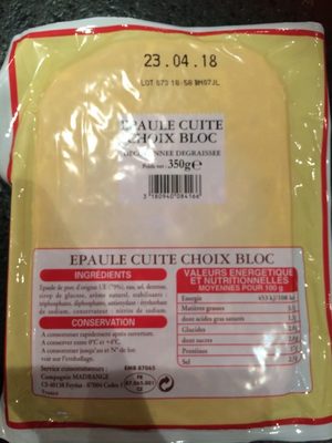 Epaule cuite choix bloc