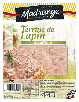 Terrine de lapin aux noisettes