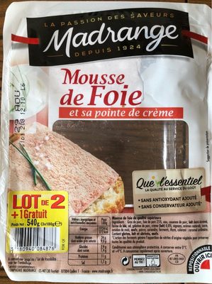Mousse de foie et sa pointe de crème