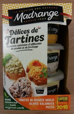 Délices de tartines méditerranéennes front packaging
