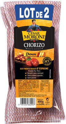 Chorizo Doux Moroni x2, 400g + Cadeau Gratuit