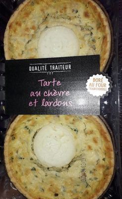 Tarte au chèvre et aux lardons
