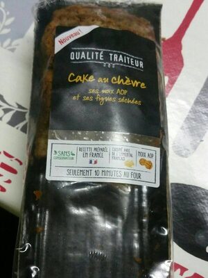 Cake au chèvre, ses noix AOP et ses figues séchées front packaging