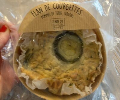 Flan de courgette pomme de terre et lardon