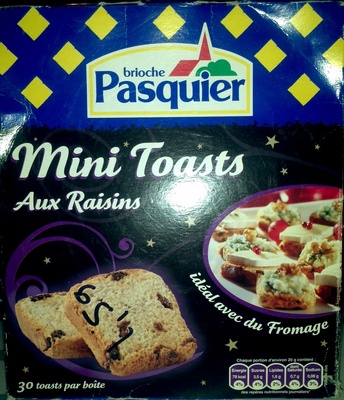 Mini Toasts aux Raisins