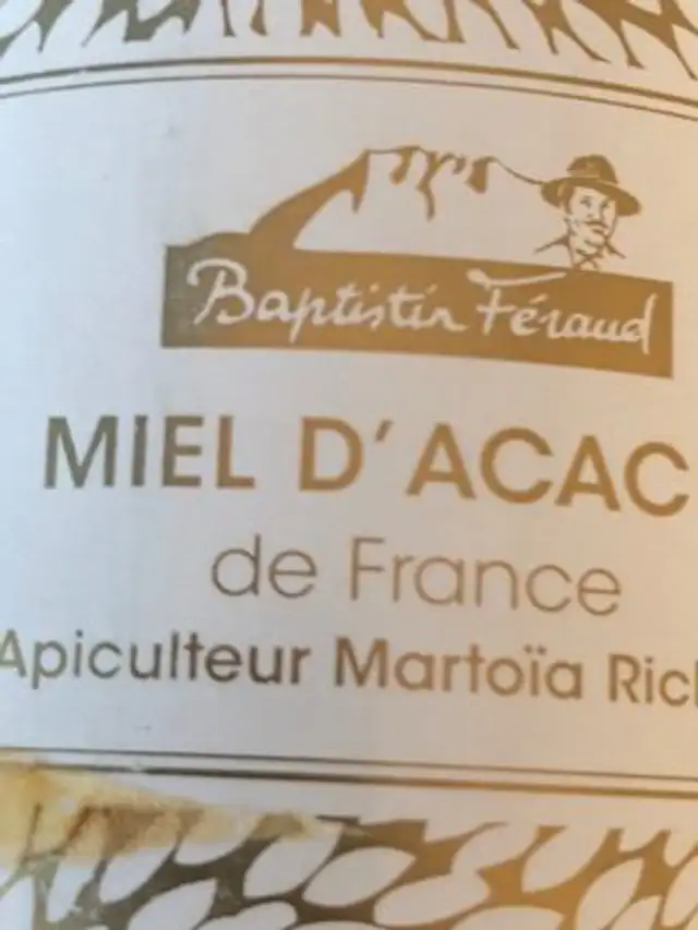 Miel D'acacia de France ingredients label