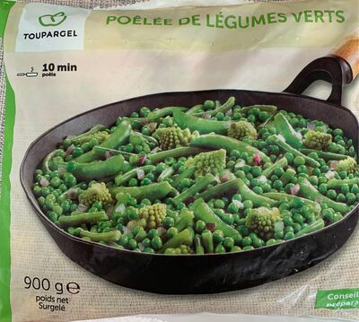 Poêlée de légumes verts front packaging