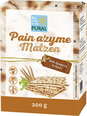 Pain azyme petit épeautre