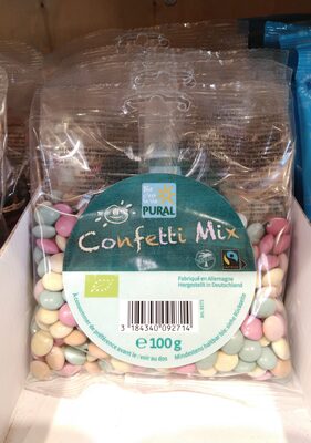 Bonbons De Chocolat Au Lait Dragéfiés Bio Confetti Mix Pural