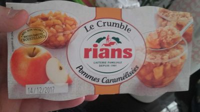 Le crumble Pomme Caramélisées