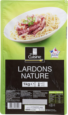 Lardons nature front packaging