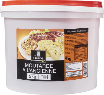 Moutarde à l'ancienne front packaging