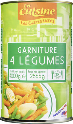 GARNITURE 4 Légumes front packaging