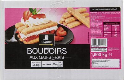 Boudoirs aux œufs frais