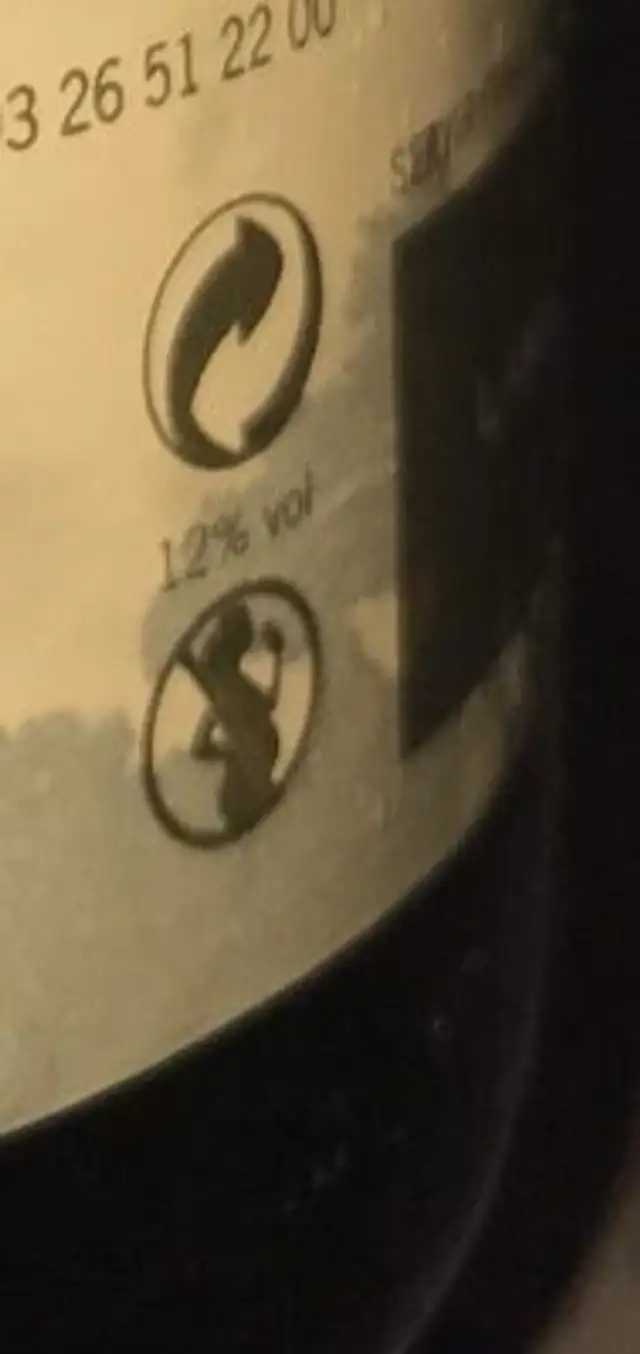 Champagne nutrition facts table