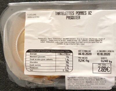 Tartelettes pommes