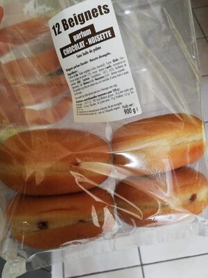 12 beignets chocolat-noisette front packaging