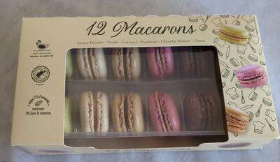 12 macarons front packaging