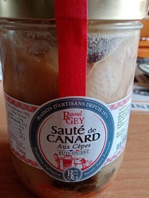 Sauté de canard front packaging