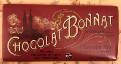 Chocolat noir sans sucre ajouté