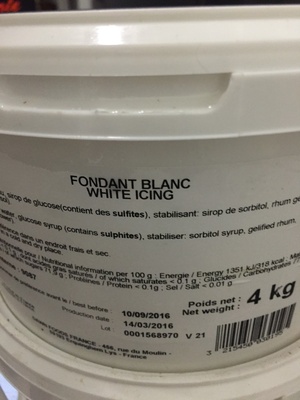 Fondant blanc