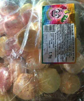 Bonbon Boule Coco Sachet De 100 Bonbons front packaging
