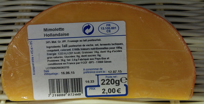 Mimolette hollandaise (24% MG)
