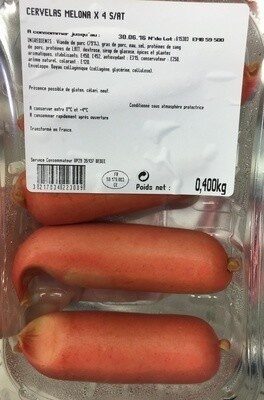 Cervelas Melona x4 S/AT