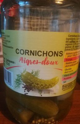Cornichons aigres-doux