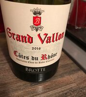 Grand vallon  cotes du rhone