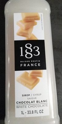Sirop saveur chocolat blanc front packaging