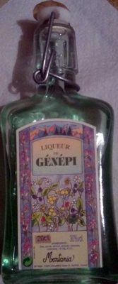 Liqueur de génépi front packaging
