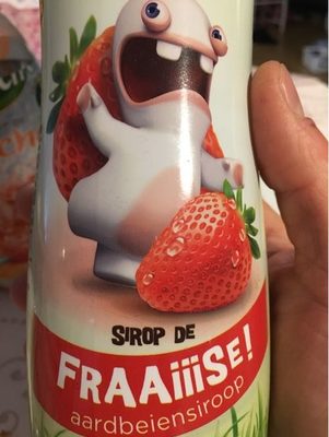 Sirop de fraise front packaging