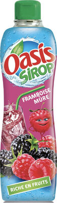 Oasis Sirop Framboise Mûre front packaging