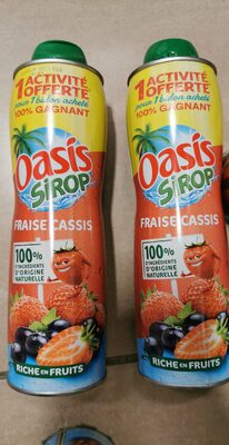 OASIS SIROP FRAISE CASSIS 60 C
