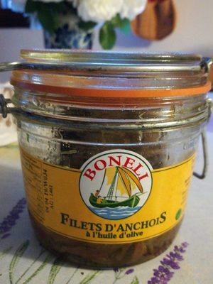 Filets d'anchois à l'huile d'olive