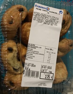 Pains Choco Tournesol