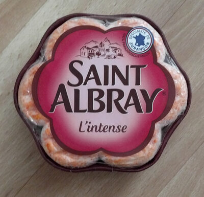 Französische Weichkäsespezialität  Saint Albray L'Intense, 180 g     Aus der Kühlung 3.39 Packung kg = 27.12 front packaging