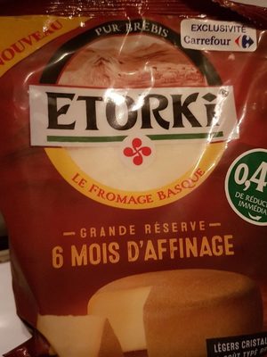 Etorki fromage front packaging