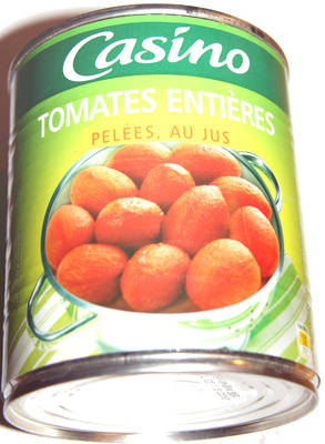 Tomates entières pelées au jus