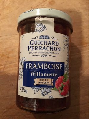 Framboise Willamette cuit au chaudron front packaging