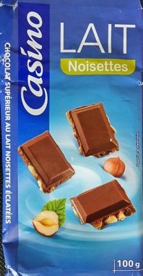 Chocolat lait noisettes éclatées 2x100g