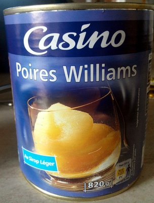 Poires Williams au sirop léger