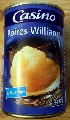 Poires Williams au sirop léger